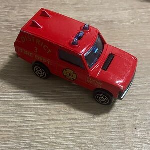 Vintage Majorette Range Rover District 3 Fire Dept. No. 246 1/60 Scale